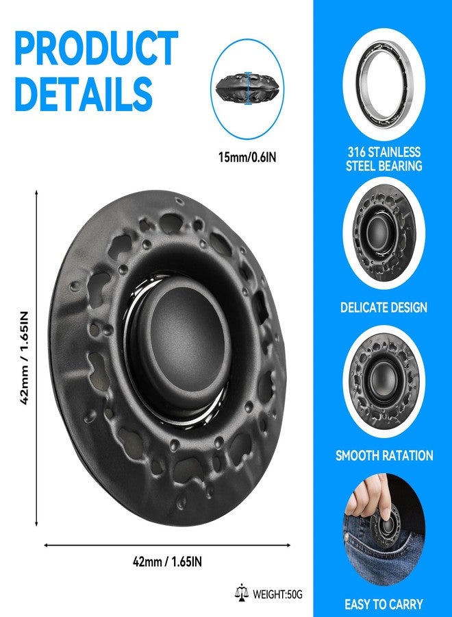 TIPTAP ألعاب تيبتاب لتخفيف التوتر للكبار، حلقات معدنية مريحة لتخفيف التوتر مع وظيفة معطر جو للسيارة، هدية للزوج والأصدقاء وغيرهم - Image 2